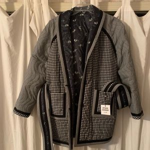 NWT opening ceremony reversible quilted jacket